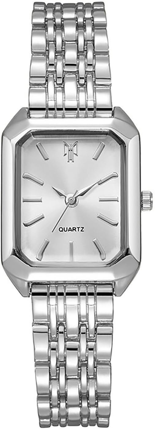 Watches for Women Wrist Watches Steel Strap Womens Watch Casual Fashion Simple Square Quartz Wristwatch