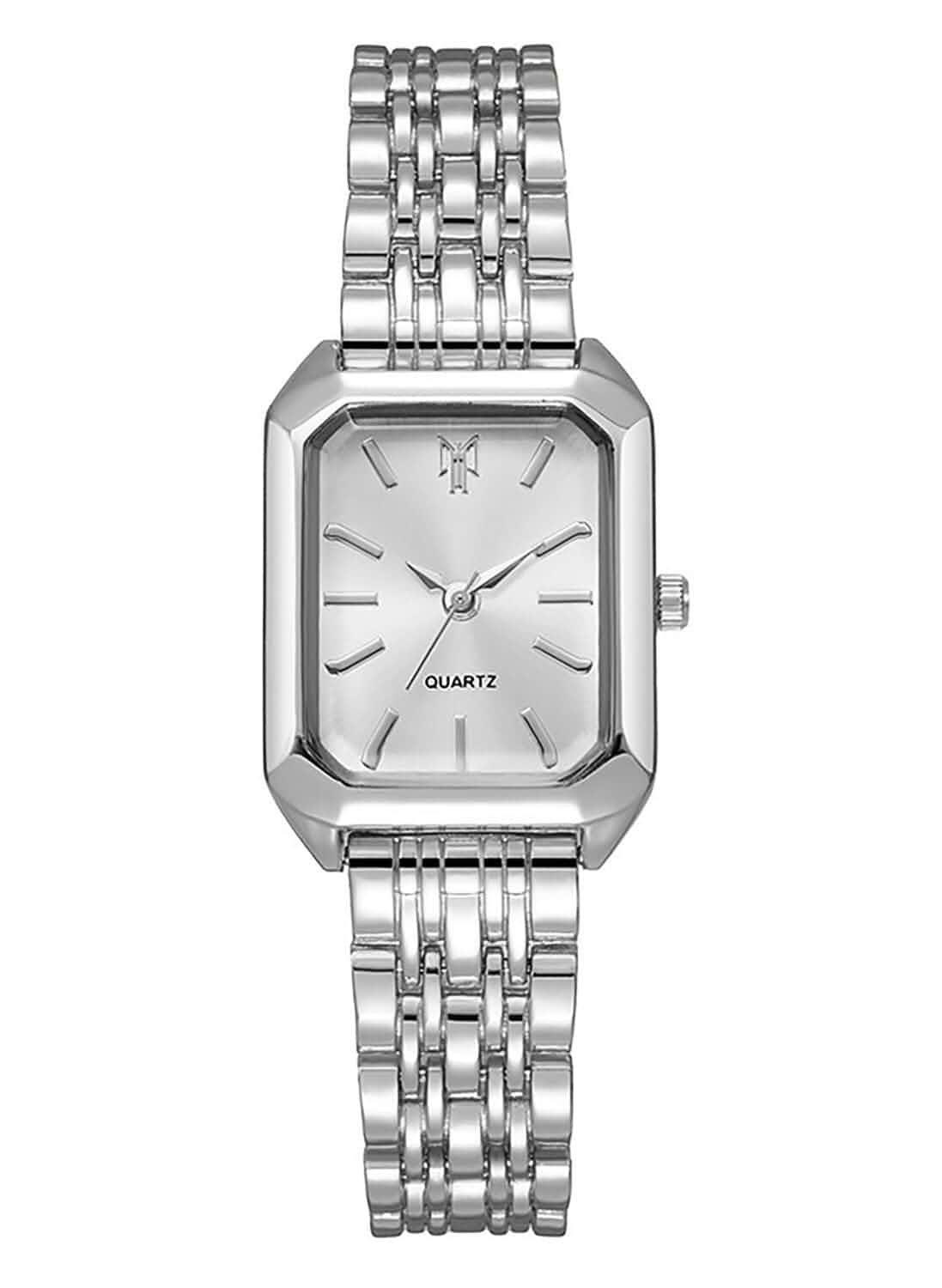 BESTKANG Watches for Women Wrist Watches Steel Strap Womens Watch Casual Fashion Simple Square Quartz Wristwatch Alloy Steel