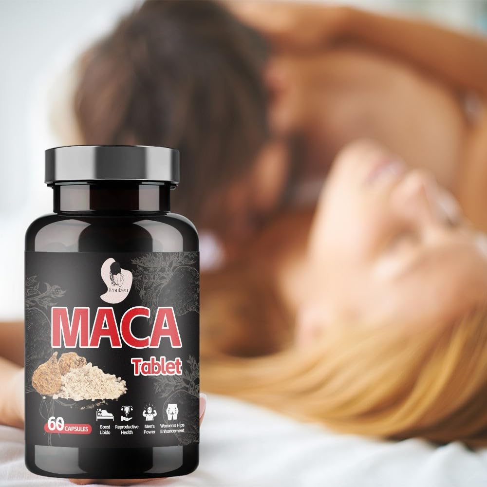 MACA - Comprimé à base de Poudre de Racine de Maca - Complément Naturel Énergie Vitalité - Vitalité féminine - 60 Comprimés - Vegan