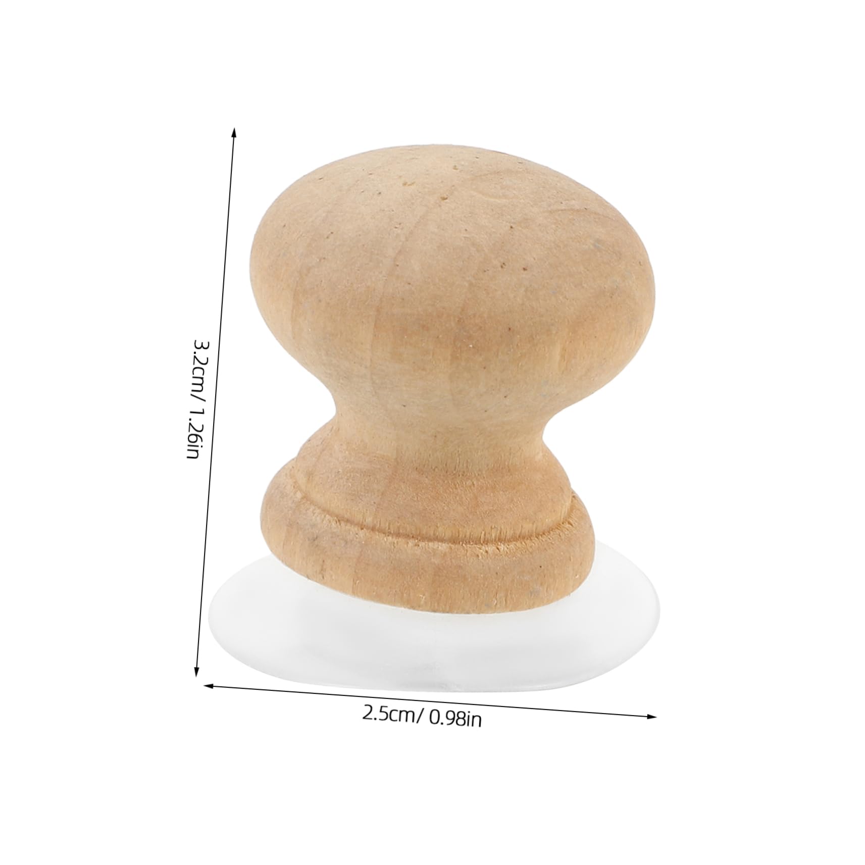 Gadpiparty 4 Piezas regla de succión titular de la regla de acolchado tela de costura herramientas de suministros de acolchado Madera Beige