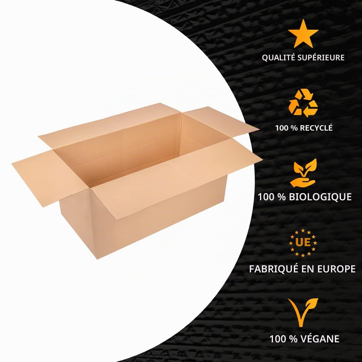 Carton pliable 1200 x 600 x 600 x 600 mm - Arbre EB avec rainure de hauteur Ã 200, 400 mm - Carton DHL marron - Modèle & quantité au choix