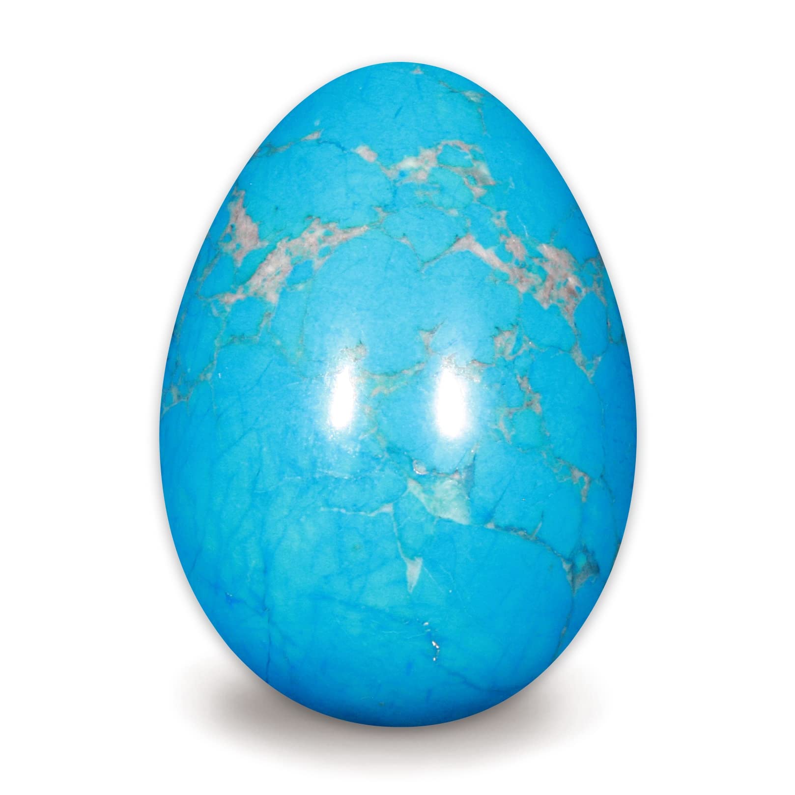 Blue Howlite Crystal Egg ~48mm