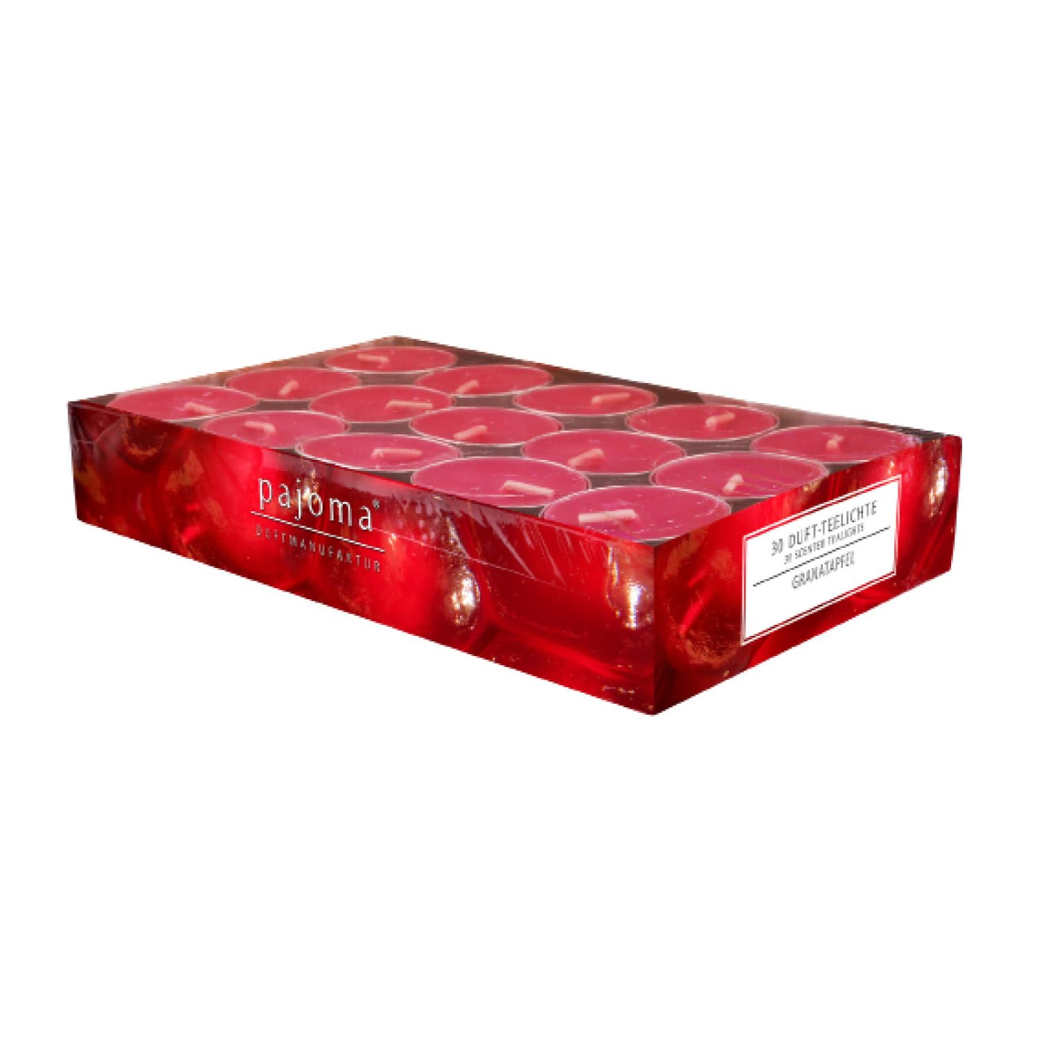 pajoma Duftteelichte in Aluminiumhülle Velas aromáticas, Rojo, 3.5 cm, 30