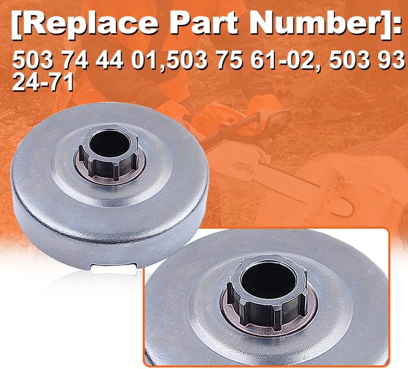 Miniatura 3 de Tambor de embrague apto para Jonsered CS 2171 2165 2163 2071 2063 2065 Kit de bomba de aceite de piñón, tambor de embrague, embrague, piñón de