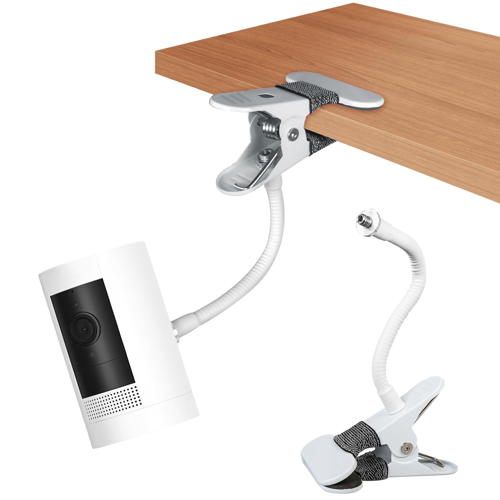 Support Gouttière ABS Pour Caméras De Sécurité - Compatible Ring, Arlo, EufyCam - Résistant Intempéries - Noir