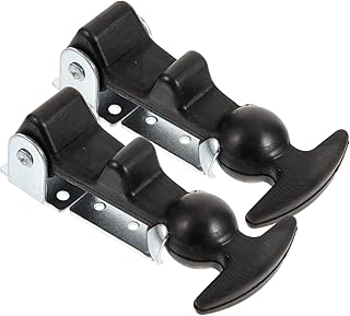 Uonlytech Hasp Latch 2pcs Rubber Buckle Golf Cart Cooler T Handle Latch Boat Latch Hood Draw Latches Buckle Toolbox Luggage Lock Zipper Draw Latch for Cooler