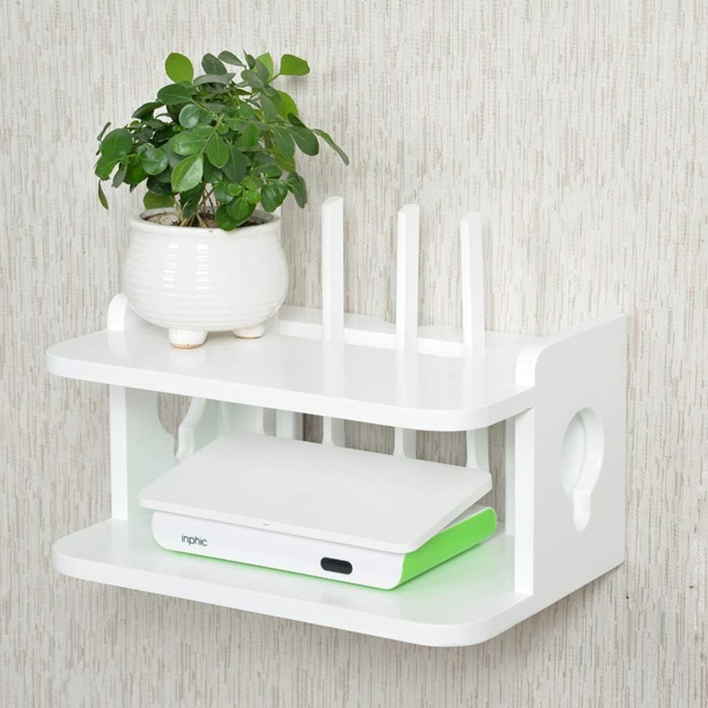 WiFi Set Top Box Cable Box Router Storage Shelf Wall