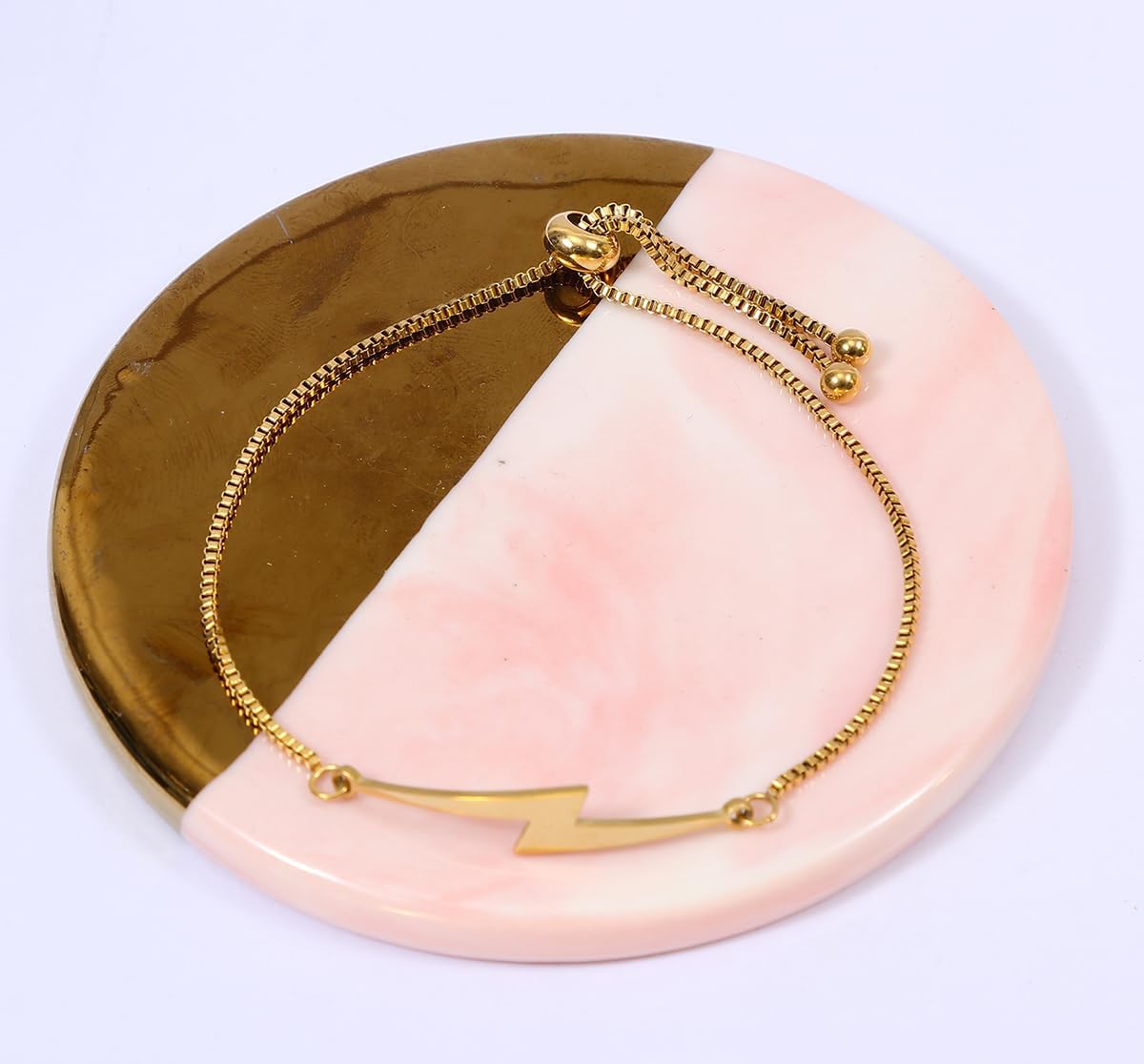 3 Colors Simple Charm Lightning Bolt Adjustable Bracelet Weather Jewelry
