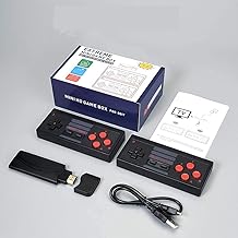 New Plug and Play Wireless HD 1080p TV Video Game for Kids (8 Bit Retro Built-in Games) for up to 2 Players HDMI Game Stick Dongle (Multicolor)