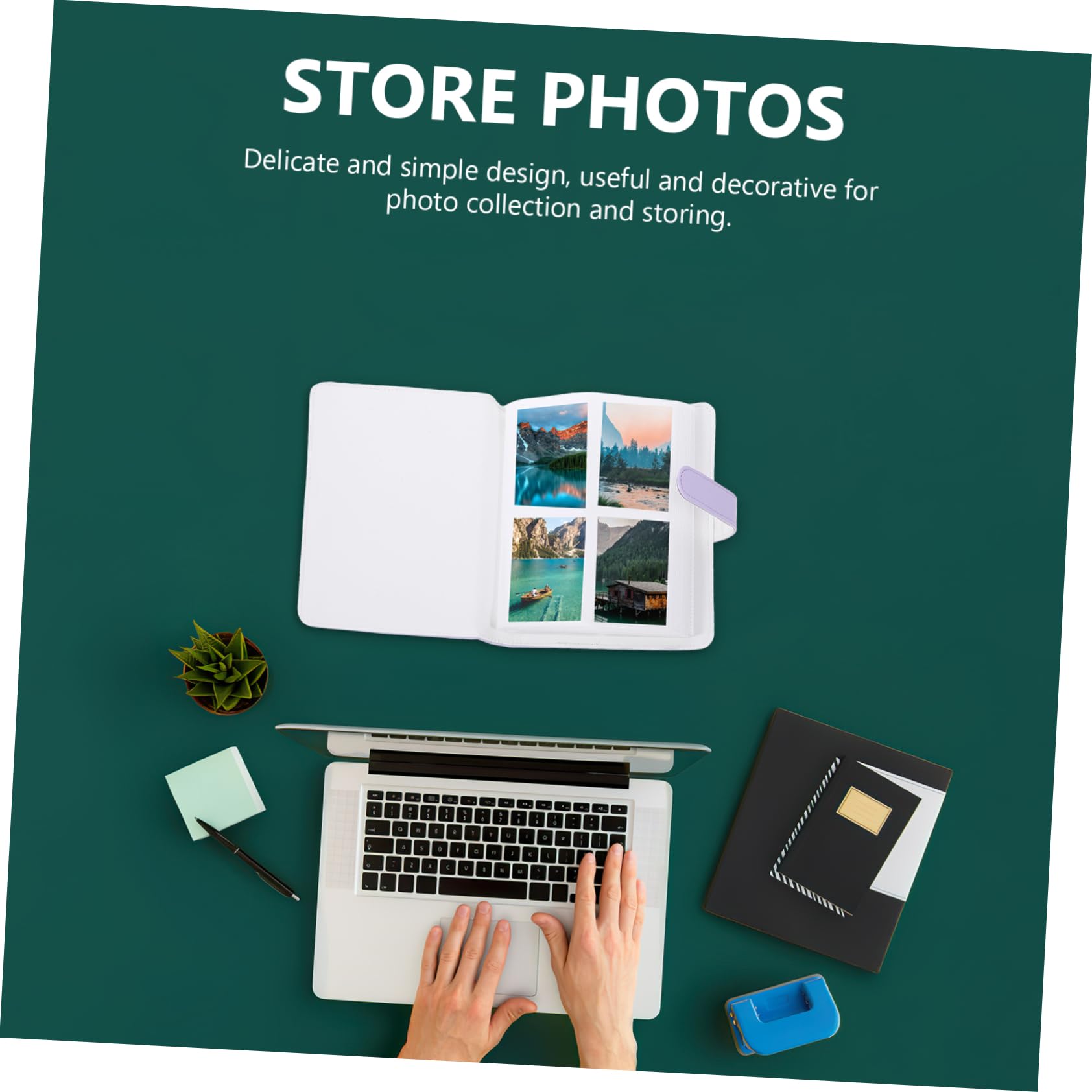 OSALADI Portable Photo Album PU Storage Album for Collecting Memories Durable Design for Home Weddings Birthdays Anniversaries present Choice