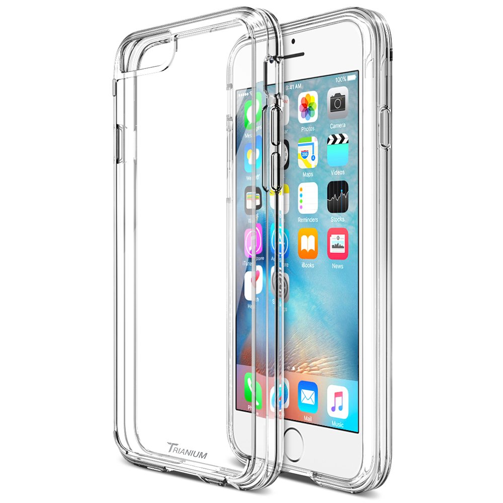 iPhone 6S Plus Case, Trianium [Clear Cushion] Premium iPhone 6 Plus Clear Case Bumper (5.5 Inch)[Scratch Resistant] Shock-Absorbing Cover Hard Back Panel for Apple iPhone 6/6S Plus (2014/2015)