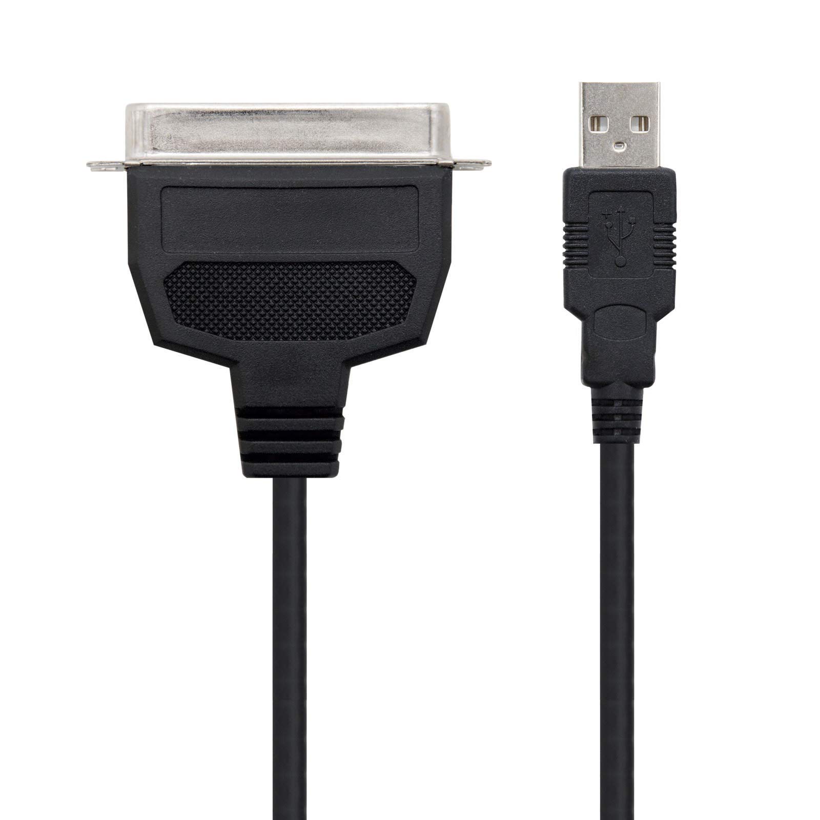 Nanocable Convertitore da USB a Parallelo per Stampante, Tipo A/M-Cn36 (Ieee1284)/M, Nero, 1.5 Ms