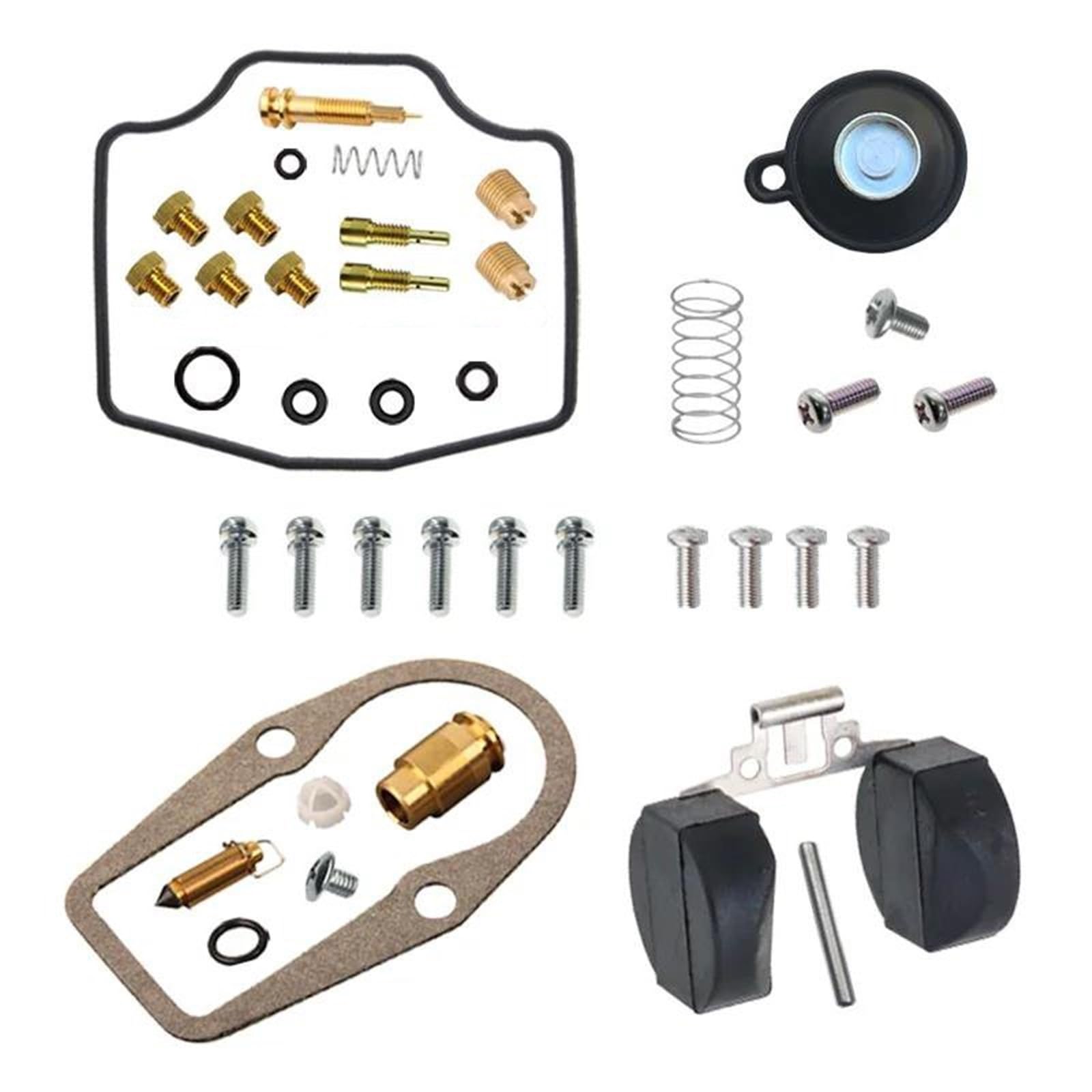 Kit Reparación Carburador Motocicleta Válvula Corte Aire Y Piezas Flotador Para YAMAHA XT 600 XT600 2KF 2WJ 3PW 1987-1989(Style 1)