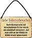 Schilderkreis24 - Blechschild Lustiger Toiletten Spruch “Liebe Toilettenbesucher” Deko Metallschild Schild Hängeschild für WC KLO Bad Badezimmer Geschenkidee 18x12 cm
