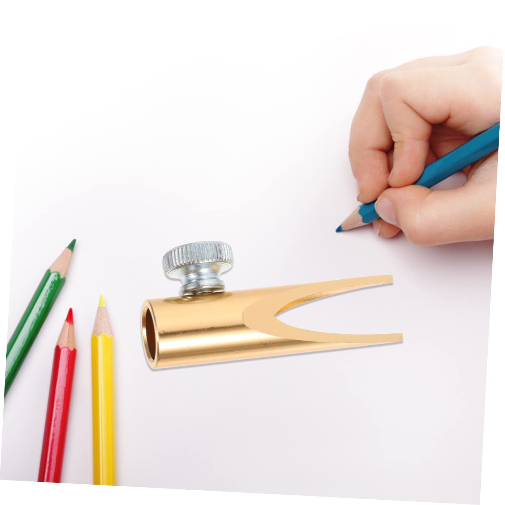 Healeved 5pezzi Temperamatite Manuale Per Matite e Fard Affilatore Doppio Per Matite Colorate e Eyebrow Pencil Design Elegante e Funzionale Per Artist e Studenti