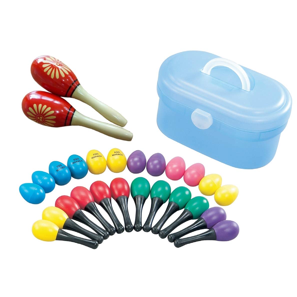 Set Percussioni 19 pezzi con case in PVC