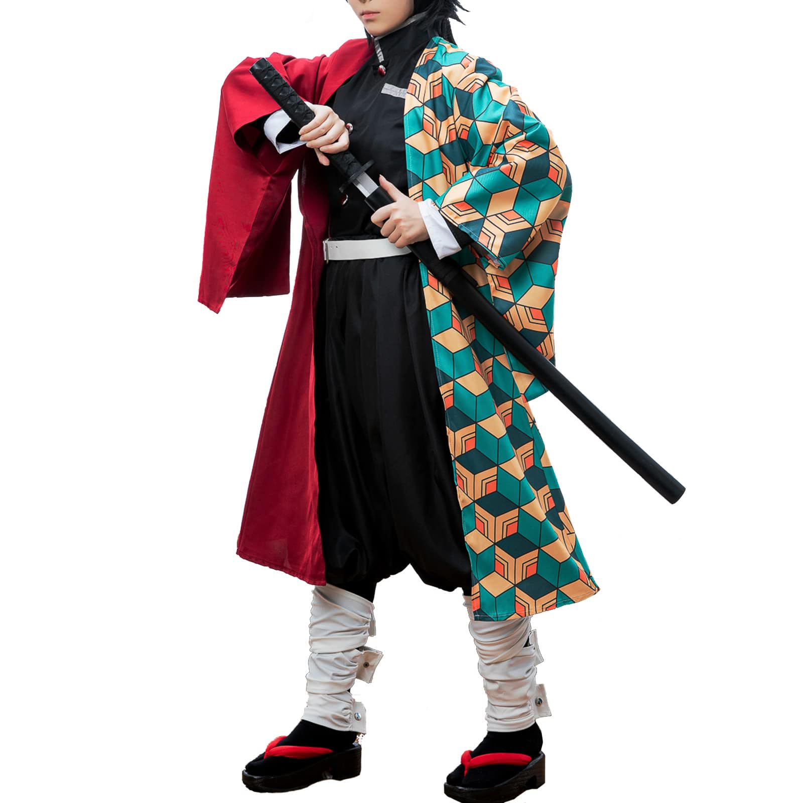 Photo 1 of FCCAM Giyuu Cosplay - Full Set Tomioka Giyuu Kimono Costume for Halloween