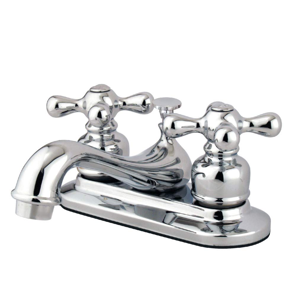 Robinet de salle de bain Kingston en laiton chromé poli pour un éclat durable