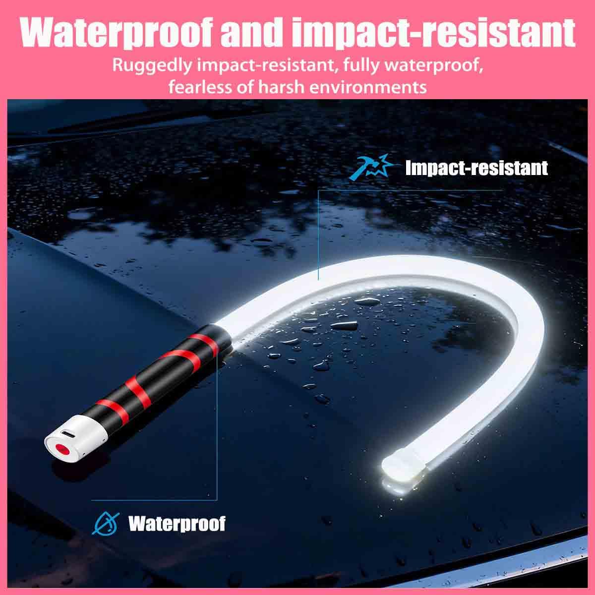 Generico Torcia A Led Flessibile E Portatile,Asta Luminosa A Led Da 27" Ricaricabile,Ad Alta Luminosità E Con 3 Modalità Di Illuminazione,Riparazioni Auto,Ispezioni,Lavori Idraulici E Spazi Ristretti