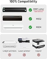 Vista 2 de Papel para impresora térmica tamaño carta Phomemo, impresión térmica avanzada, papel Phomemo compatible con TATTMUSE M08F-Letter, M832, M834
