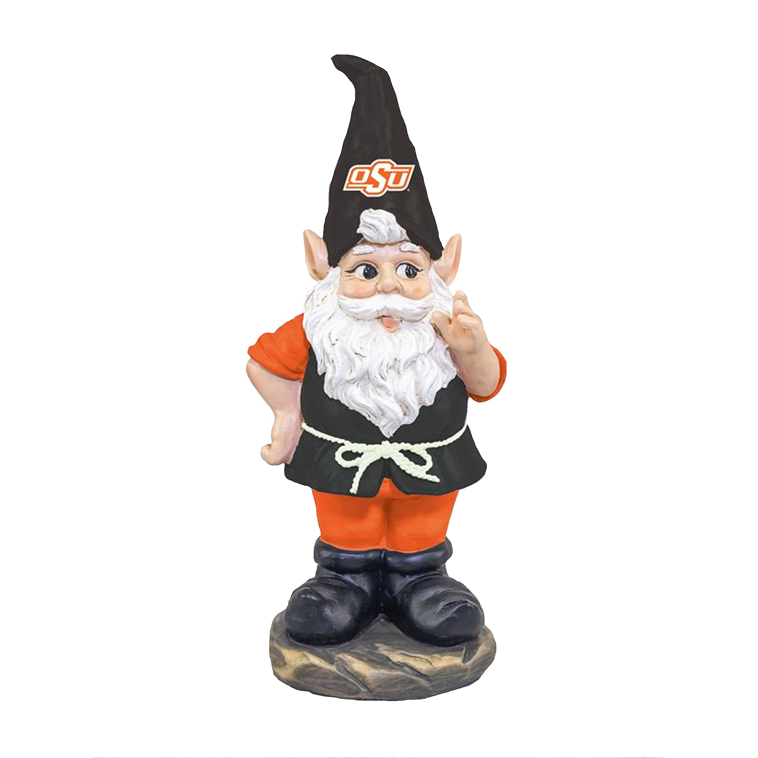 Oklahoma State Cowboys Gnome Statue - Indoor/Outdoor Resin Figurine Decor for Desk, Garden, Porch - Ideal Gift for Graduation/Birthday/Alumni - Rep Your Team with Fan Merch