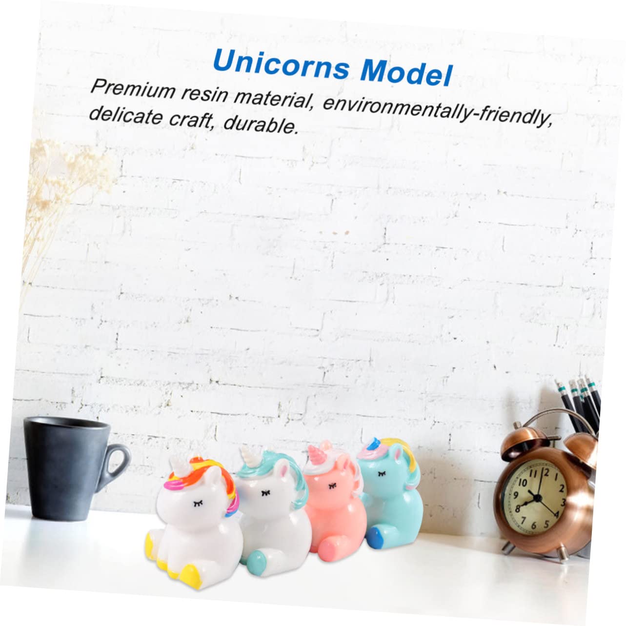 MEDIHOOL Lot de 100 mini figurines de licorne lumineuses en résine phosphorescentes pour décoration de gâteaux, jardin, paysage, fête d' anniversaire, décoration de chambre MEDIHOOL Lot de 100 mini figurines de licorne lumineuses en résine phosphorescentes pour décoration de gâteaux, jardin, paysage, fête d' anniversaire, décoration de chambre