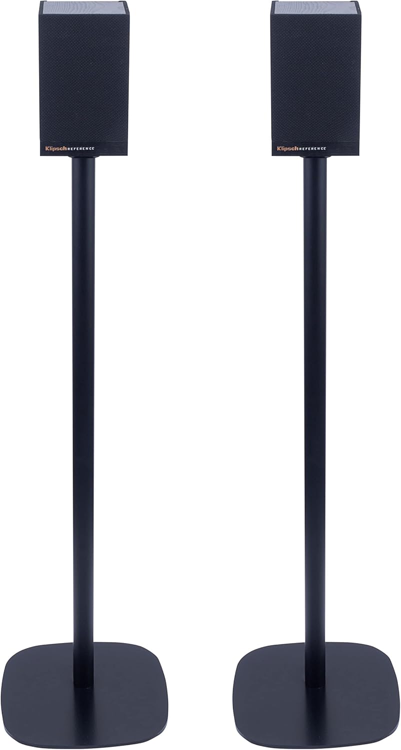 Vebos floor stand Surround 3 Speakers black set Compatible with