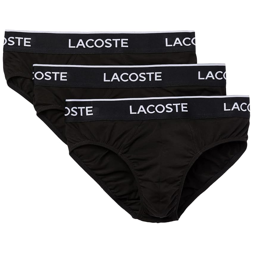 Immagine del prodotto Lacoste 8H3472 Slip, Noir, L (Pacco da 3) Uomo