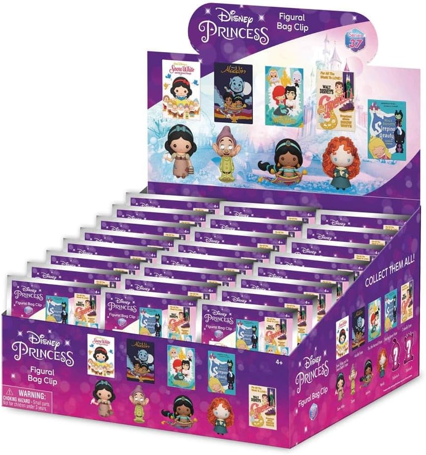 Disney Princess Series 37 3D Figural Foam Bag Clip Mystery Pack Blind Bag