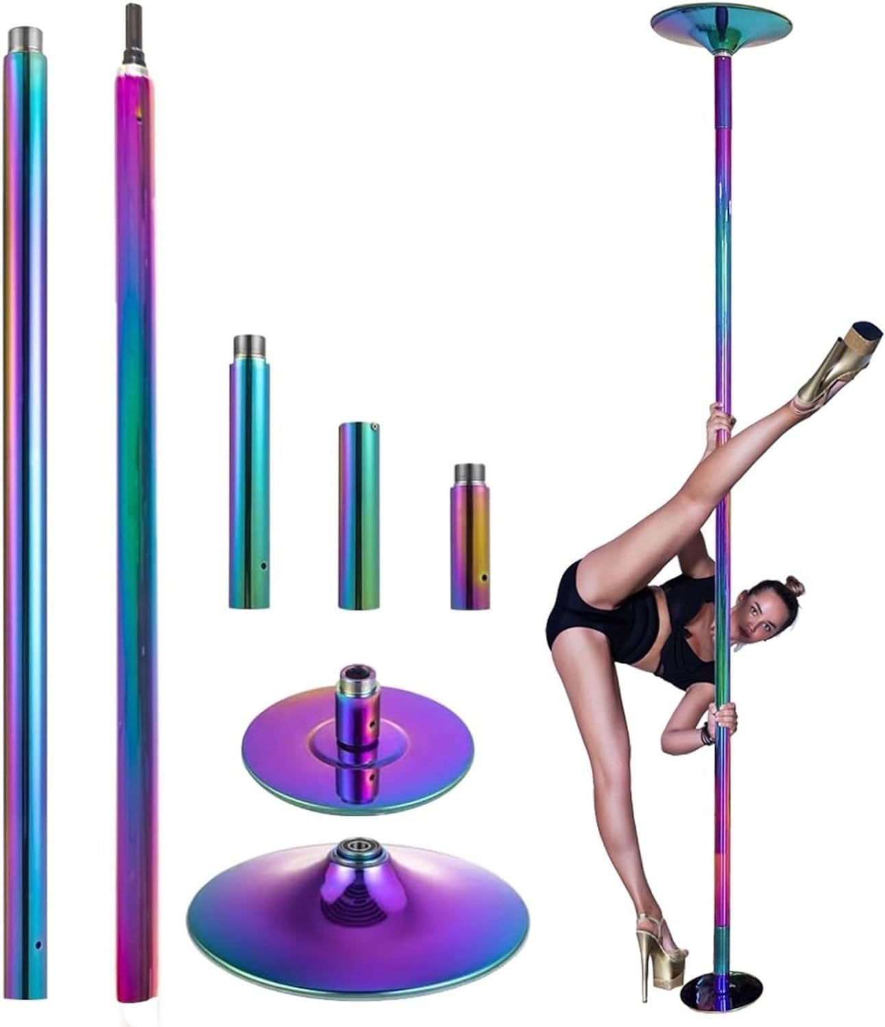 Barre de pole dance amovible pour s'exercer dans sa chambre ou son appartement