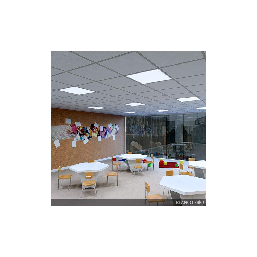Panel LED 40W 4.400Lm 6000ºK 60x60Cm Enrejado UGR19 Flicker Free 40.000H [HO-PG-600x600-40W-CW] | Greenice