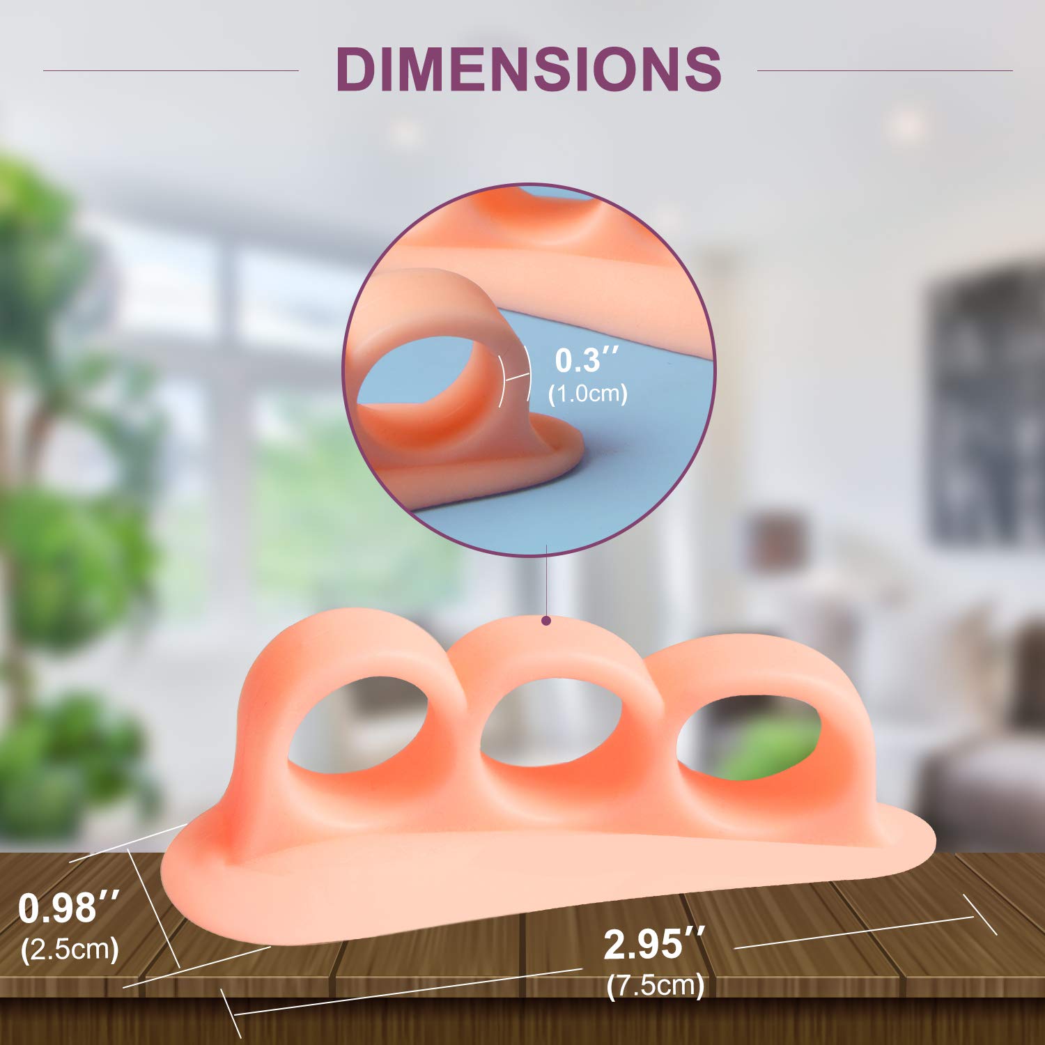 Promifun Separatori Dita Piede in Gel – 6 Pezzi Distanziatori per Dita in Silicone, Raddrizza Dita per Uomo E Donna – per Dita a Martello, Sovrapposte, A Griffe – Riduce Attrito e Pressione
