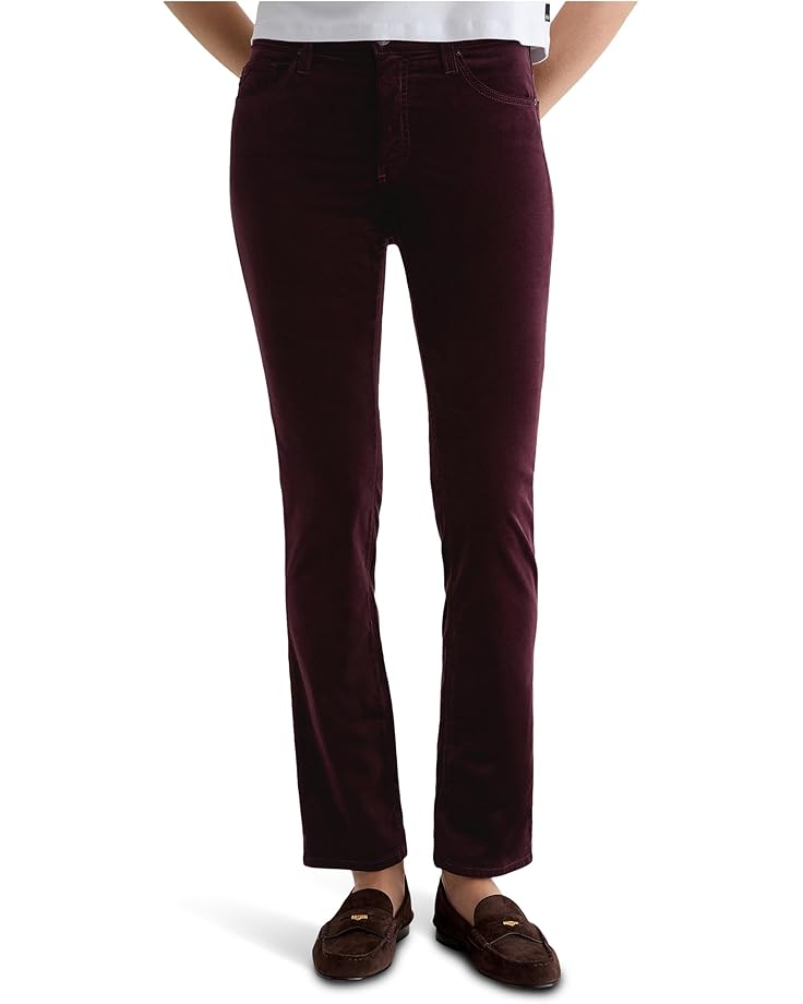 AG Jeans Mari Mid Rise Slim Straight Jean In Winery - Main View