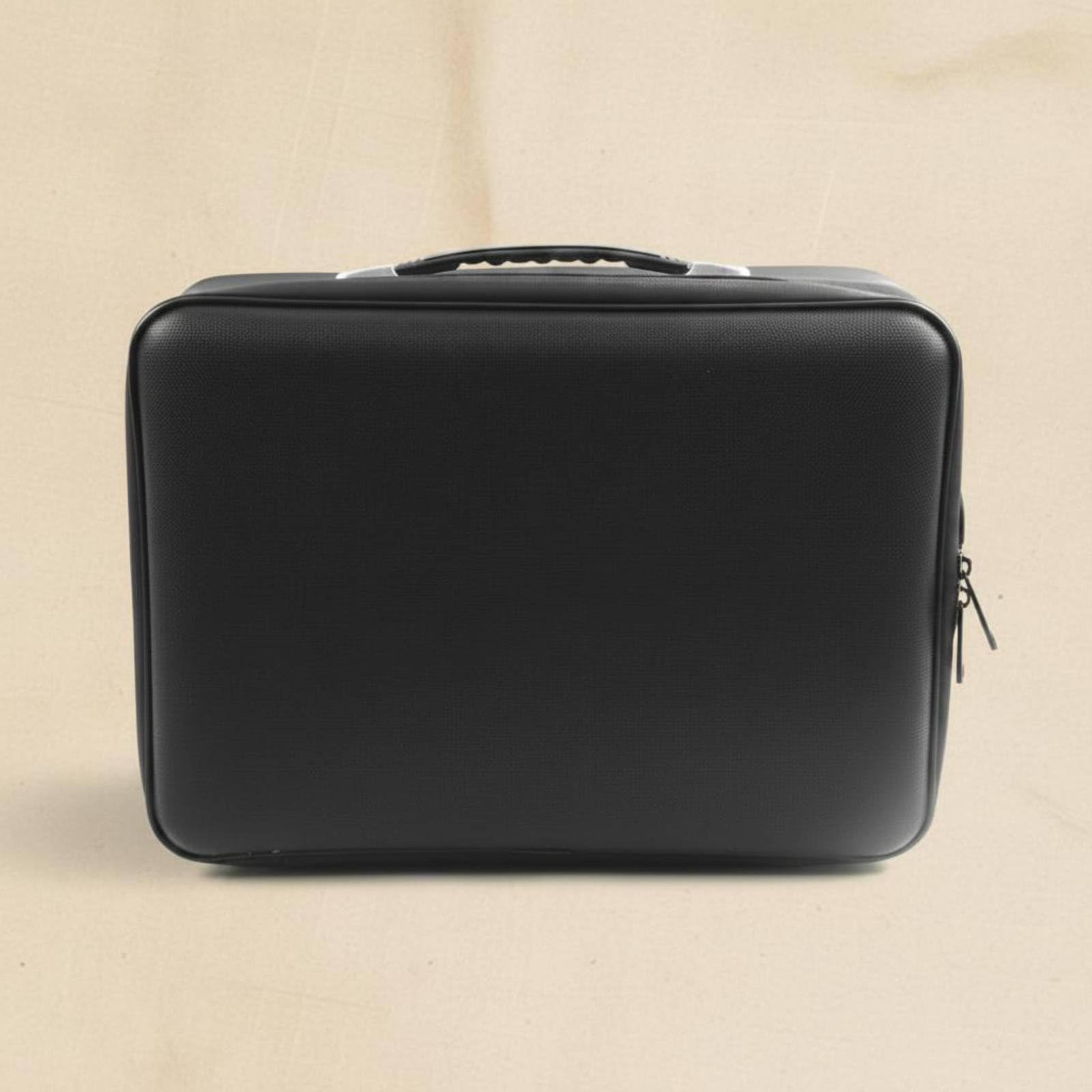 Generic Portadocumenti Ignifugo Borsa Documenti Organizer Valigetta Cartella Espandibile a Fisarmonica in Fibra di Vetro con Dodici Tasche Manico Portatile Adatto per Riunioni Lavoro Spostamenti