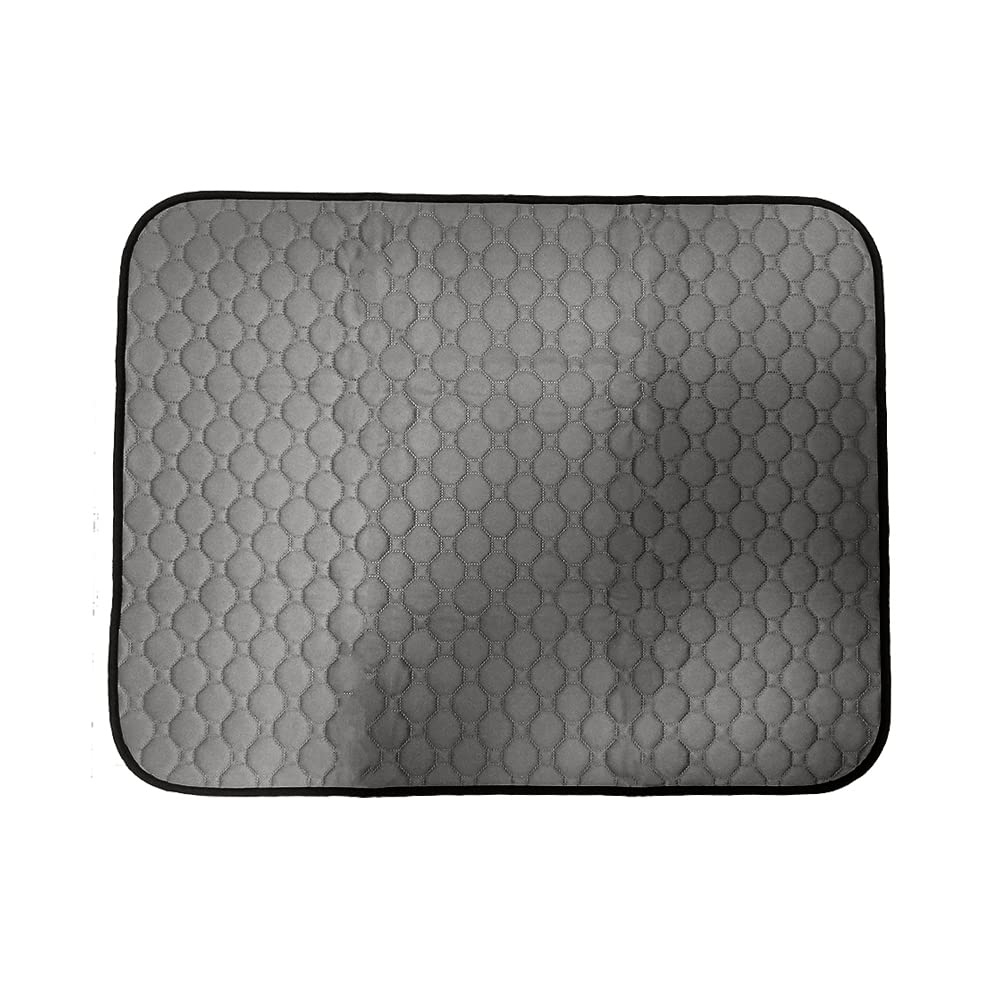 Goofy Tails Reusable Pee Pads for Dogs (Grey Black, 90X70) (Pack of 1), Washable Dog Pee Pads