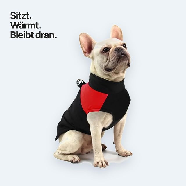 Foto 2 de 7 de Surtep Abrigo para Perros Invierno Impermeable, Negro/Amarillo, Talla M