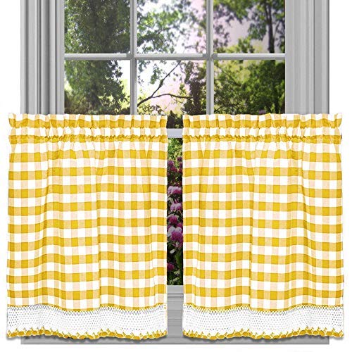 Yellow Plaid Curtains Curtains & Drapes 2023