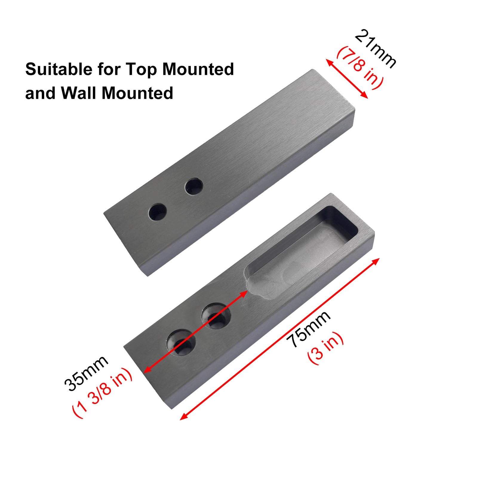 Wieszak na ubrania ze stopu aluminium 90 cm drążek do szafy na spacer prostokątny wiszący organizer z 2 uchwytami i uchwytami Trwałe rozwiązanie do przechowywania odzieży