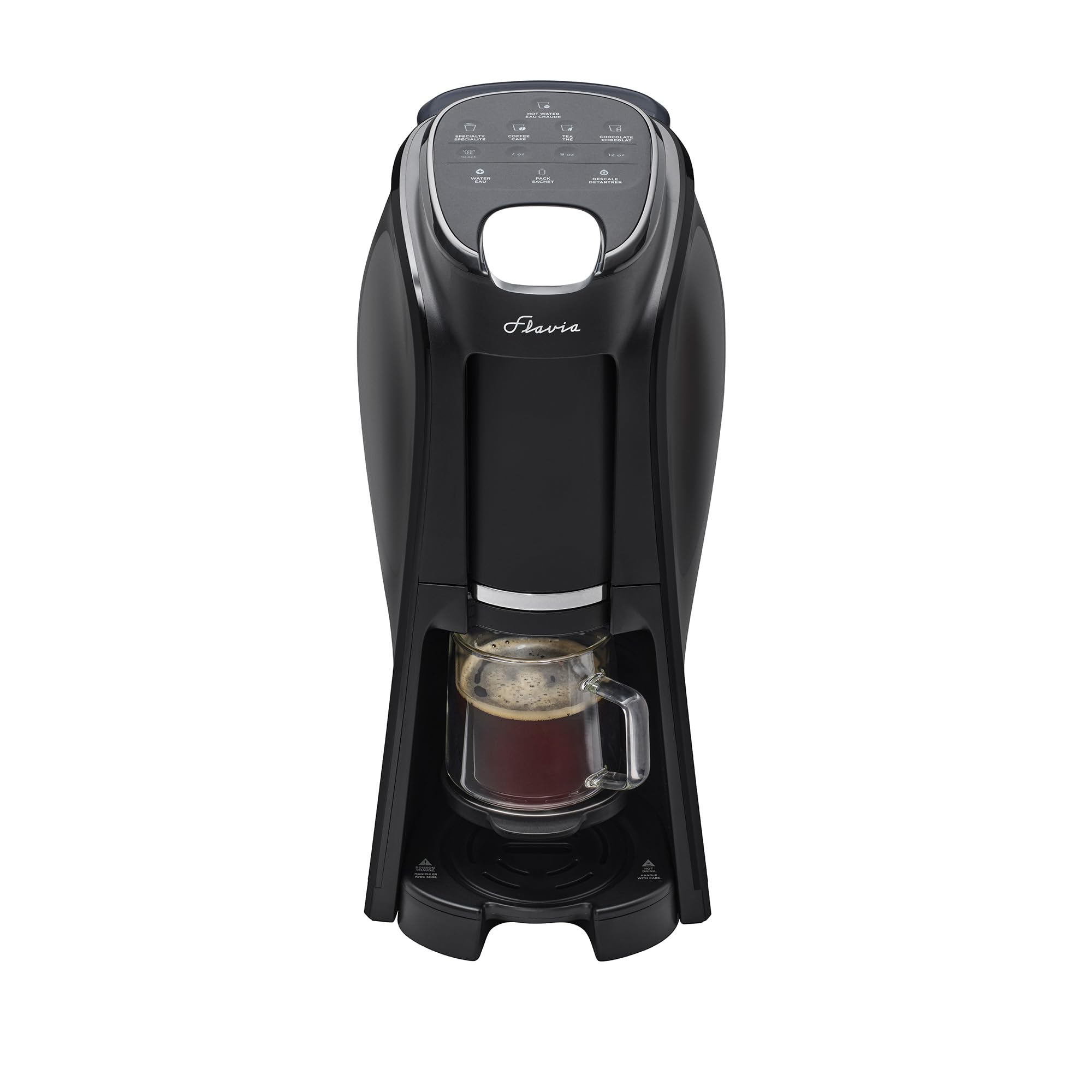 Photo 1 of Flavia Aroma Brewer - Coffee Machine, Makes Coffee, Lattes, Tea, and other Hot or Iced Beverages with Single-Serve Freshpacks, Multiple Brew Sizes, Black, Works ONLY with Flavia Freshpacks