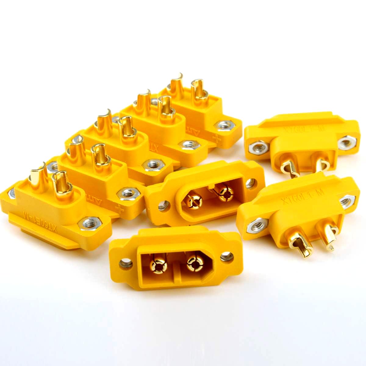 SoloGood Amass 10 Pcs XT60E-M Mountable XT60 Male Plug Connector for RC Models Multicopter … …