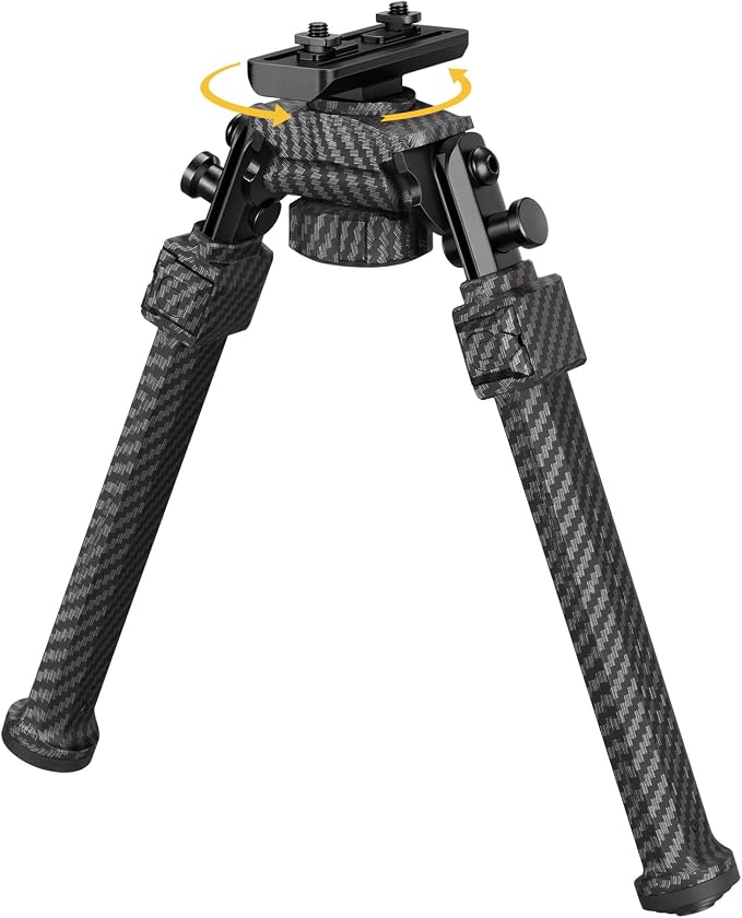 CVLIFE 30% Carbon Fiber Bipod for M-Rail Bipod Stable for