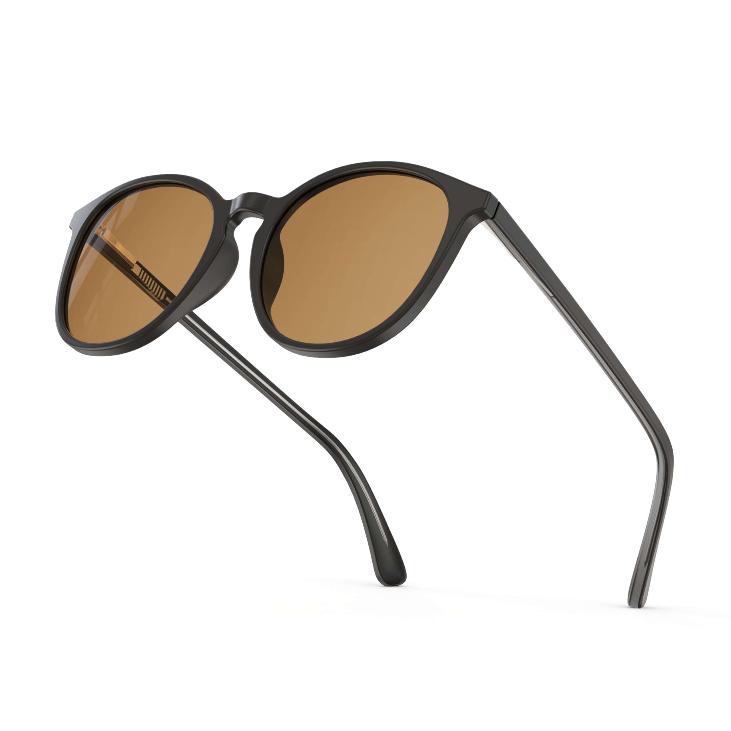 Bloomoak FL-ONE Lunettes anti-migraine teintées marron, lunettes anti-lumière bleue pour la photophobie et la sensibilité à la lumière, lunettes de soleil UV400 pour homme et femme, usage intérieur/ex
