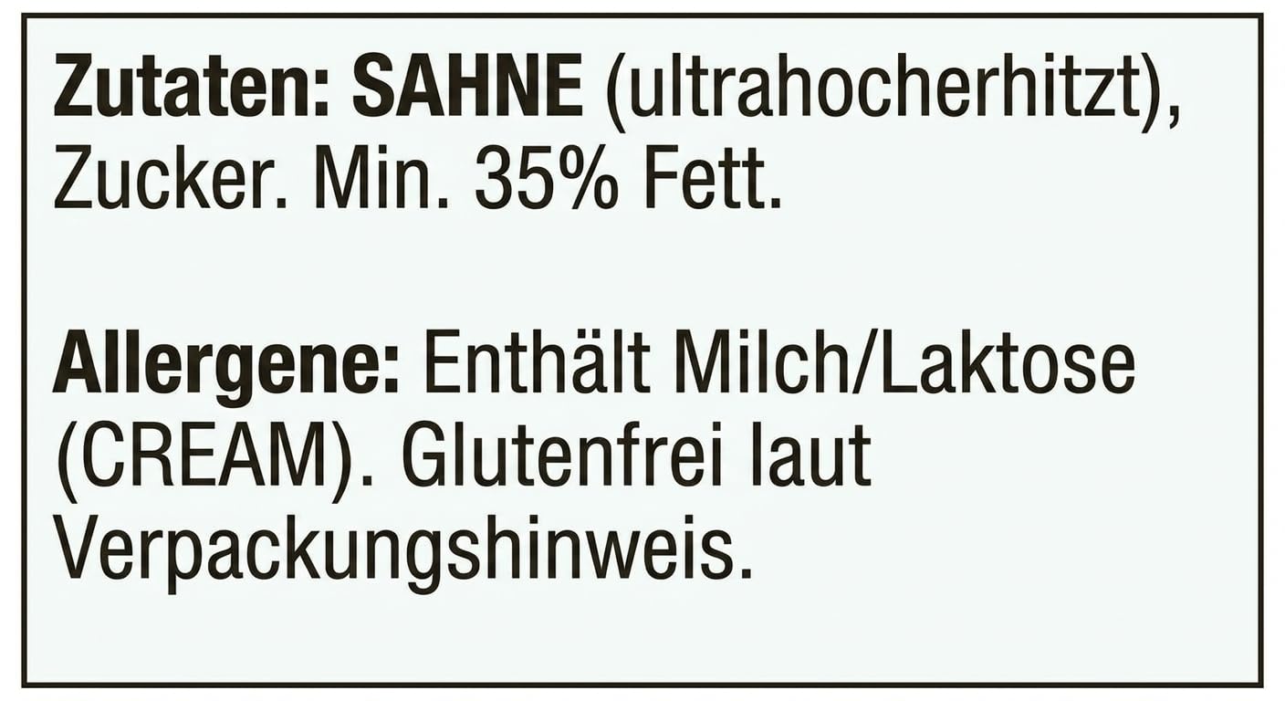 Debic Profi-Schlagsahne mit Zucker 4er Set 700ml