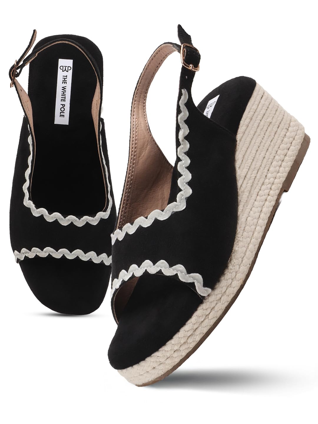 Stylish Suede BackStrap Closure Wedges Heel Sandals For Women-image-40