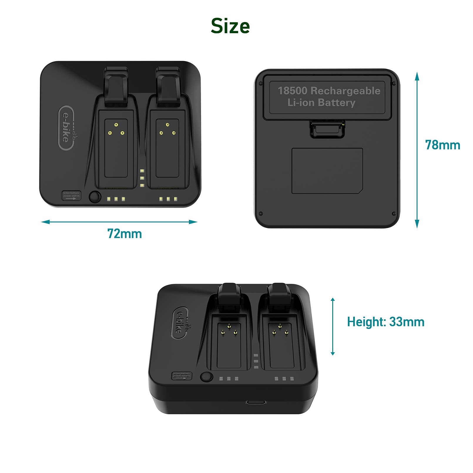 Amazon.co.jp: BININIU 2ポート バッテリー 充電器 Sram eTap AXS用 
