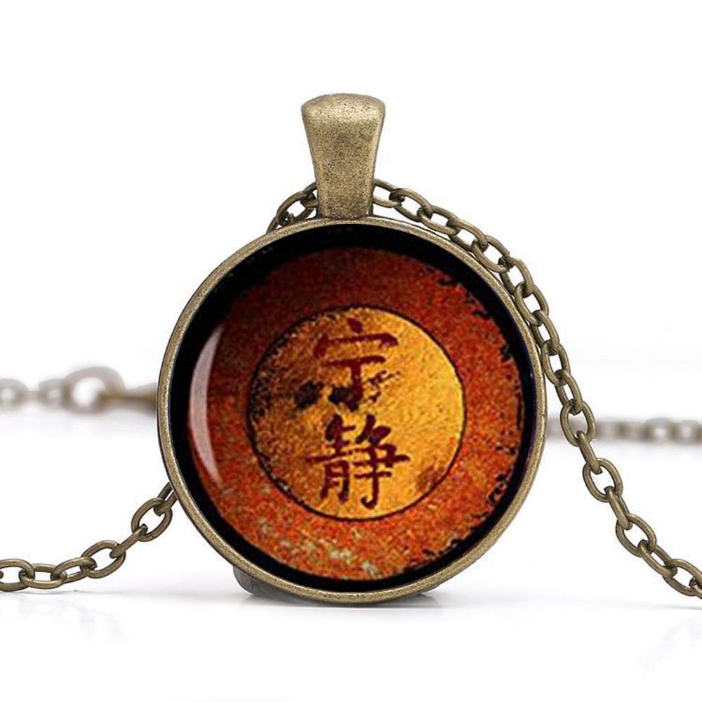 Firefly Serenity Glass Art Pendant Necklace, Jewelry, Gift,Men Women Necklace
