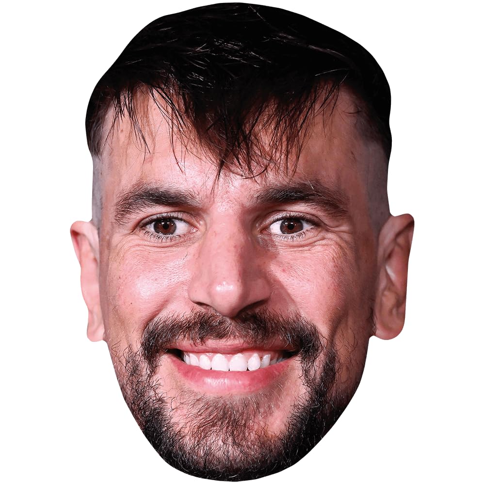 Eben Etzebeth (Goatee) Celebrity Mask, Flat Card Face, Fancy Dress Mask