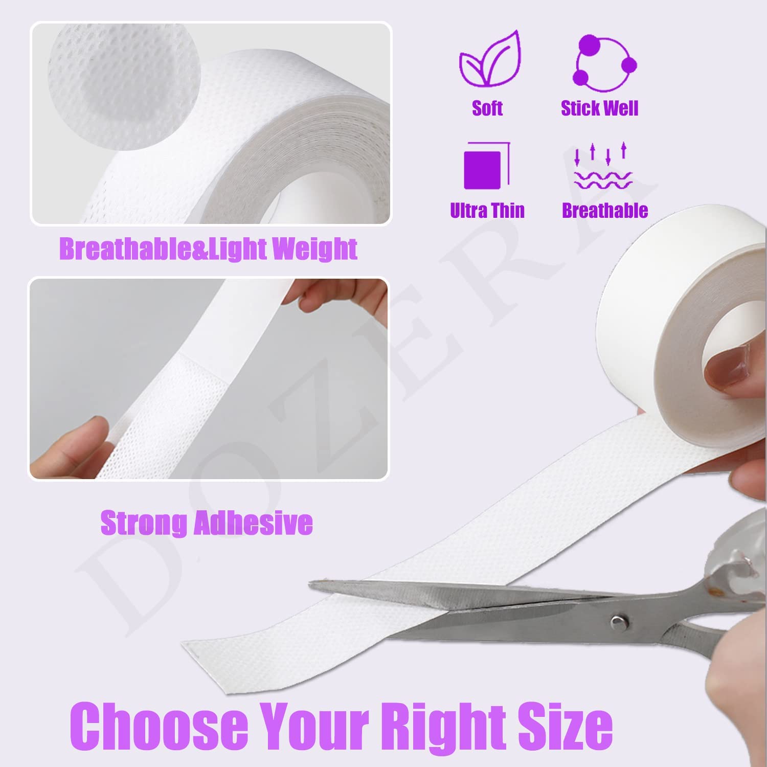 DOZERA Collar Protector Sweat Pads Self-Adhesive Disposable Shirt Neck Liner Invisible Protector Anti-sweat Neck Pad Collar Sticker Protector Against Sweat Stain 4