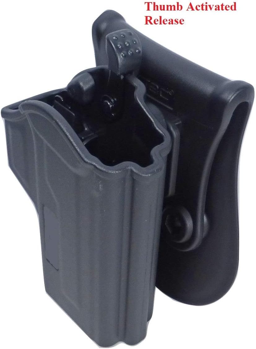 Tactical Scorpion Gear Polymer Thumb Release Open Carry Level II Holster: Fits Glock 19, 23, 32, 44