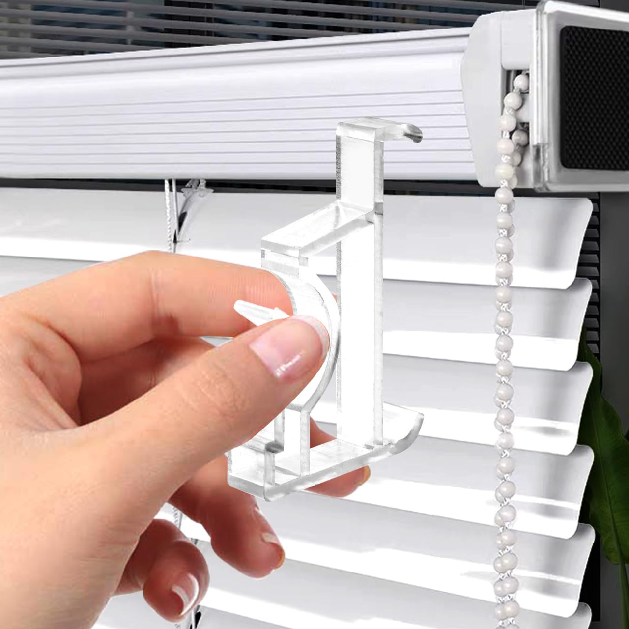 MUCKLILY 8sets Wear-Resistant Valance Clips Household Blind Clips for Easy Installation Replaceable Curtain Accessories Compact and Lightweight Valance Clamps